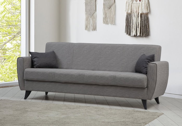 Atelier Del Sofa Zaden - Sofá cama de 3 plazas Gris claro Atelier Del Sofa Zaden - Sofá cama de 3 plazas Gris claro